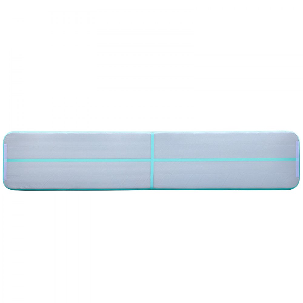 VEVOR 16ft Inflatable Air Gymnastic Mat, 4 inches Thickness Air Tumble Track with Electric Air Pump,Dubrable Material Air Mat for Home Use / Training /Cheerleading / Yoga / Water,Tiffany
