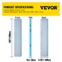 VEVOR 16ft Inflatable Air Gymnastic Mat, 4 inches Thickness Air Tumble Track with Electric Air Pump,Dubrable Material Air Mat for Home Use / Training /Cheerleading / Yoga / Water,Tiffany