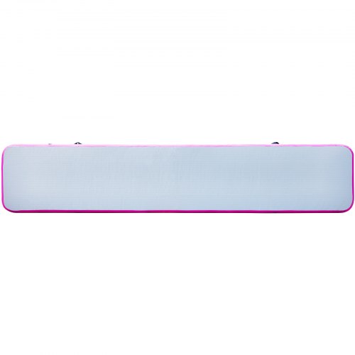 VEVOR 16ft Inflatable Air Gymnastic Mat, 4 inches Thickness Air Tumble Track with Electric Air Pump,Dubrable Material Air Mat for Home Use / Training /Cheerleading / Yoga / Water,Pink