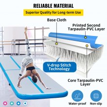 VEVOR 16FT Air Track gonflable Airtrack culbutant tapis de gymnastique entraînement de Yoga