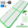 LOVSHARE  Inflatable Gymnastic Mat 20ft  Air Track Tumbling Mat 4inch Thickness  Air Track  Air Floor Mat with Electric Air Pump for Training Cheerleading Use Tumble Gym(20ft*3.3ft*4in Green)