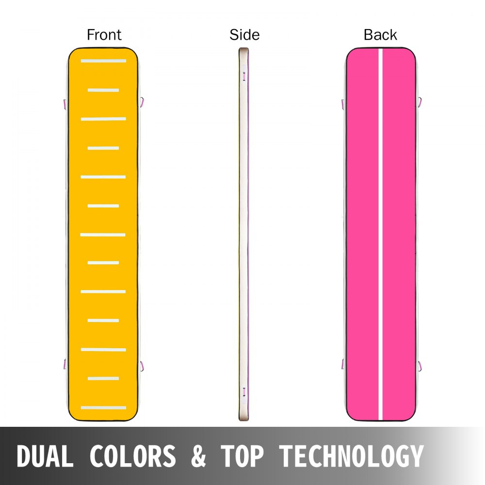 20FT Air Track Inflatable Airtrack Tumbling Gymnastics Floor Mat Home Training