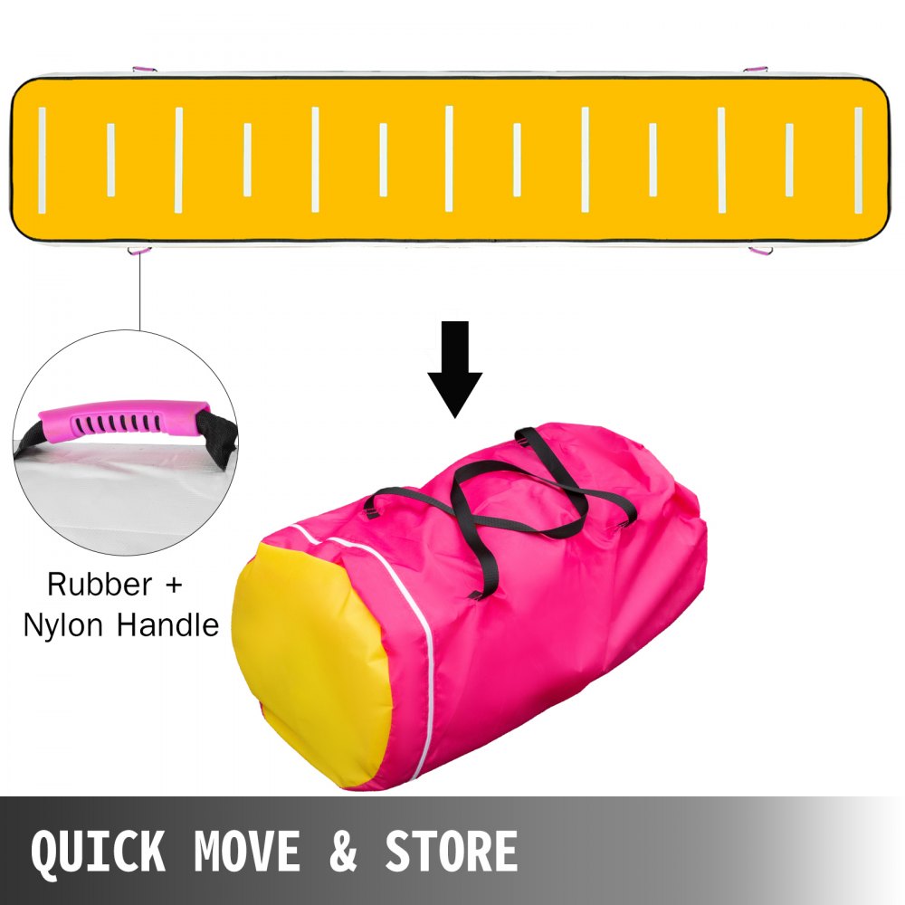 20FT Air Track Inflatable Airtrack Tumbling Gymnastics Floor Mat Home Training