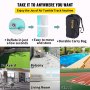 VEVOR 20ft Inflatable Air Gymnastic Mat, 4 inches Thickness Air Tumble Track with Electric Air Pump,Dubrable Material Air Mat for Home Use / Training /Cheerleading / Yoga / Water,Tiffany
