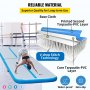 VEVOR 20FT Inflatable Air Track Mat with Pump Tumbling Mat Gymnastic Blue