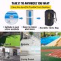 VEVOR 20FT Inflatable Air Track Mat with Pump Tumbling Mat Gymnastic Blue