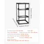 VEVOR 20U Open Frame Network Rack, 585 mm Depth, Wall Mounted or Floor Standing Server Rack, Heavy Duty 4 Post, with Vented Shelves & Mounting Hardware, Holds All Your Networking IT Equipment AV Gear