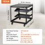 VEVOR 9U 4 Post Open Frame Server Rack Nettverkskabinett 23''-40'' Justerbar