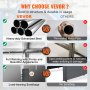 why choose VEVOR carport? reinforced steel pipes, full welding, and load-bearing sandbags vs. others.