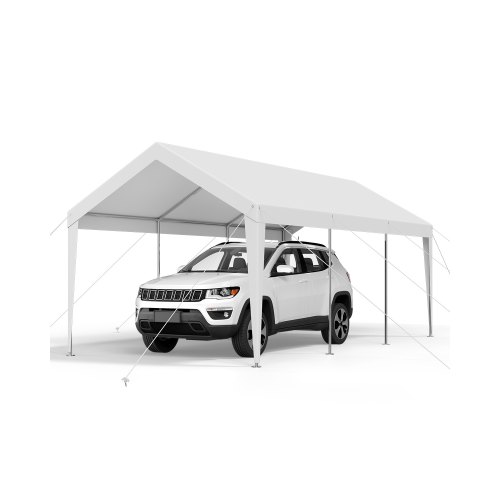 Carport Car Canopy 10 x 20 FT Heavy Duty Portable Car Garage Shelter Tent White