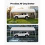 Carport Car Canopy 10 x 20 FT Heavy Duty Portable Car Garage Shelter Tent White