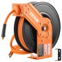 VEVOR Retractable Air Hose Reel 3/8 IN x 50FT Rubber Air Hose Reel Max 300 PSI