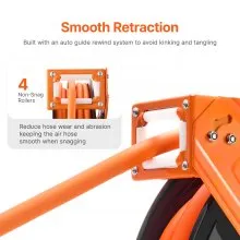 VEVOR Retractable Air Hose Reel 1/2 IN x 50 FT Hybrid Air Hose Reel Max 300 PSI