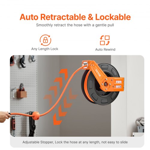 Automaatne suruõhuvoolikurull 3/8", 20 m — pilt 3