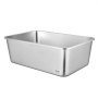 VEVOR Cat Litter Box, 8 inches Deep, XL Extra Large Stainless Steel Cat Litter Box with Scoop, Wide Filtering Foot Board & High Sides, Enclosed Odor-Free Easy-to-Clean Litter Box, Fit for Big Cats