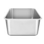 VEVOR Cat Litter Box, 8 inches Deep, XL Extra Large Stainless Steel Cat Litter Box with Scoop, Wide Filtering Foot Board & High Sides, Enclosed Odor-Free Easy-to-Clean Litter Box, Fit for Big Cats