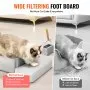 VEVOR 6 in Deep Cat Litter Box Odor-Free Litter Box with Filtering Foot Board