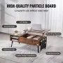 VEVOR Lift Top Coffee Table, 39.4 in Rectangle Coffee Table with Extra Storage Pockets, Pop Up Coffee Table for Living Room, Brown
