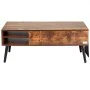 VEVOR Lift Top Coffee Table, 39.4 in Rectangle Coffee Table with Extra Storage Pockets, Pop Up Coffee Table for Living Room, Brown
