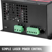 VEVOR Laser Power Supply 100W Co2 Laser Engraver Power Supply Black Laser Tube Power Supply 110V for Laser Cutter Engraving Machine(100W)