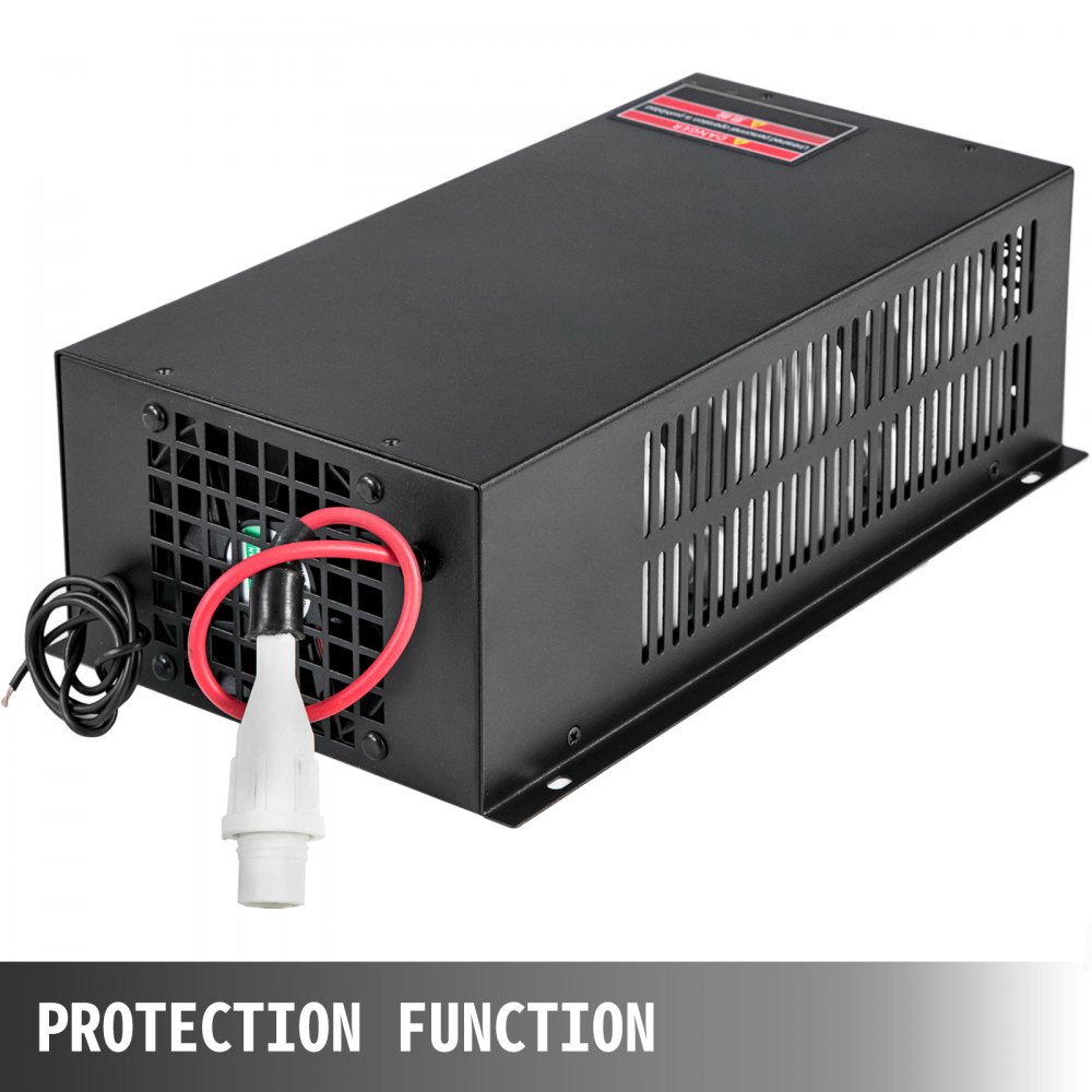 VEVOR Laser Power Supply 150W Co2 Laser Engraver Power Supply Black Laser Tube Power Supply 110V for Laser Cutter Engraving Machine(150W)