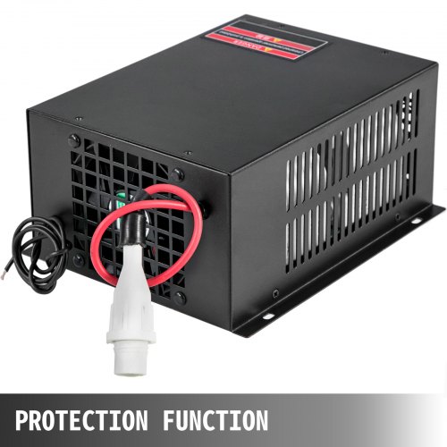 VEVOR Laser Power Supply 80W for Co2 Laser Engraver Power Supply Laser Tube Laser Power Box for Laser Cutter Engraving Machine