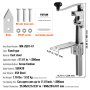 VEVOR Manual Can Opener, Commercial Table Opener for Large Cans, Heavy Duty Can Opener with Base, Adjustable Height Industrial Jar Opener For Cans Up to 30cm Tall, for Restaurant Hotel Home Bar