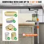 VEVOR Commercial Can Opener, Heavy-Duty Manual Tabletop Cans Opener for Cans Up to 300 mm Height, Height-Adjustable Can Openers Fixed with Screws & Table Clamp, for Restaurant, Hotel, and Food Store