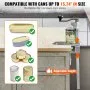 VEVOR Manual Can Opener, Commercial Table Clamp Opener for Large Cans, Heavy Duty Can Opener with Base, Adjustable Height Industrial Jar Opener For Cans Up to 15.7" Tall, for Restaurant Hotel Home Bar