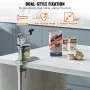 VEVOR Manual Can Opener, Commercial Table Clamp Opener for Large Cans, Heavy Duty Can Opener with Base, Adjustable Height Industrial Jar Opener For Cans Up to 15.7" Tall, for Restaurant Hotel Home Bar