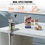 VEVOR Manual Can Opener, Commercial Table Clamp Opener for Large Cans, Heavy Duty Can Opener with Base, Adjustable Height Industrial Jar Opener For Cans Up to 15.7" Tall, for Restaurant Hotel Home Bar