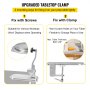 VEVOR commercial can opener with upgraded tabletop clamp for versatile mounting on various worktops.