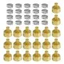 VEVOR Pipe Fittings 1/2" 20PCS Brass Clamp-style 1/2 NPT Internal Thread for Air