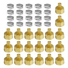 VEVOR Pipe Fittings 1/2" 20PCS Brass Clamp-style 1/2 NPT Internal Thread for Air