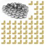 VEVOR Pipe Fittings, 1/2" 50PCS Brass Pipe Fittings, Clamp-style Elbows Pipe Connector Brass Air Fittings, Heavy Duty Plumbing Fittings Tube Adapter for Heating/Shower Systems, Outdoor Water Pipes