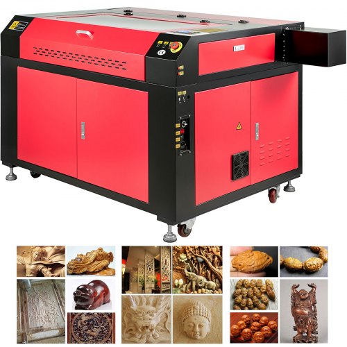 VEVOR 100W CO2 Laser Engraving Machine Co2 Laser Engraver 900 x 600mm Crafts Laser Engraving Cutting with USB Port