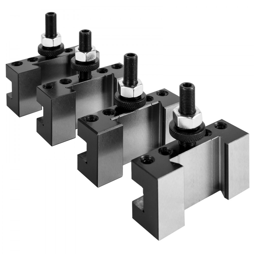 4xMini Quick Change Tool Lathe Tool Holder Post Cutter Holder Screw Wrench Kit