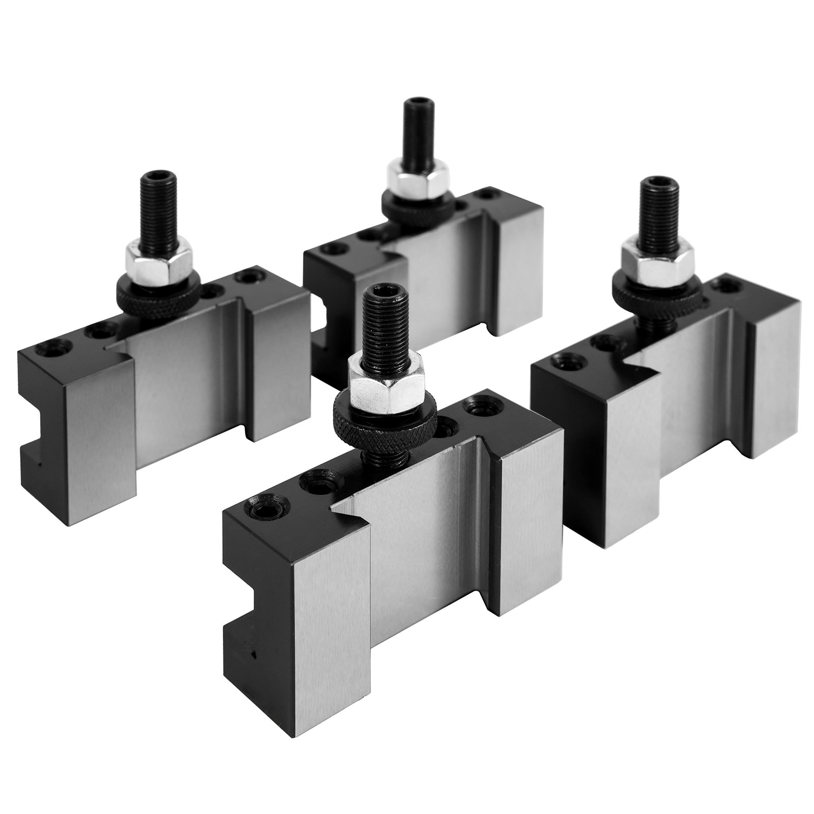 VEVOR Lathe Tool Holder, Quick Change Tool Post Set for Mini Lathe, Metal Lathe Post for Turning Tool, 250-101 Tool Post, 4pcs/Set