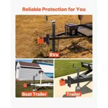 VEVOR Collar Coupler Lock Fits 2 & 2-5/16-Inch Couplers Trailer Hitch Lock
