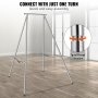 VEVOR Aerial Yoga Frame, 2.9 m Height Yoga Swing Stand, Max 250 kg Load Chrome-Plated Steel Pipe Inversion Yoga Swing Stand Yoga Rig Yoga Sling Inversion Equipment for Indoor Outdoor Aerial Yoga