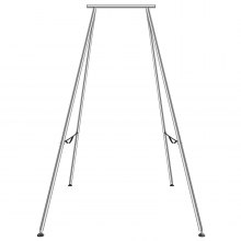 VEVOR Aerial Yoga Frame, 9.67 ft Height Yoga Swing Stand, Max 551.15 lbs Load Chrome-Plated Steel Pipe Inversion Yoga Swing Stand Yoga Rig Yoga Sling Inversion Equipment for Indoor Outdoor Aerial Yoga