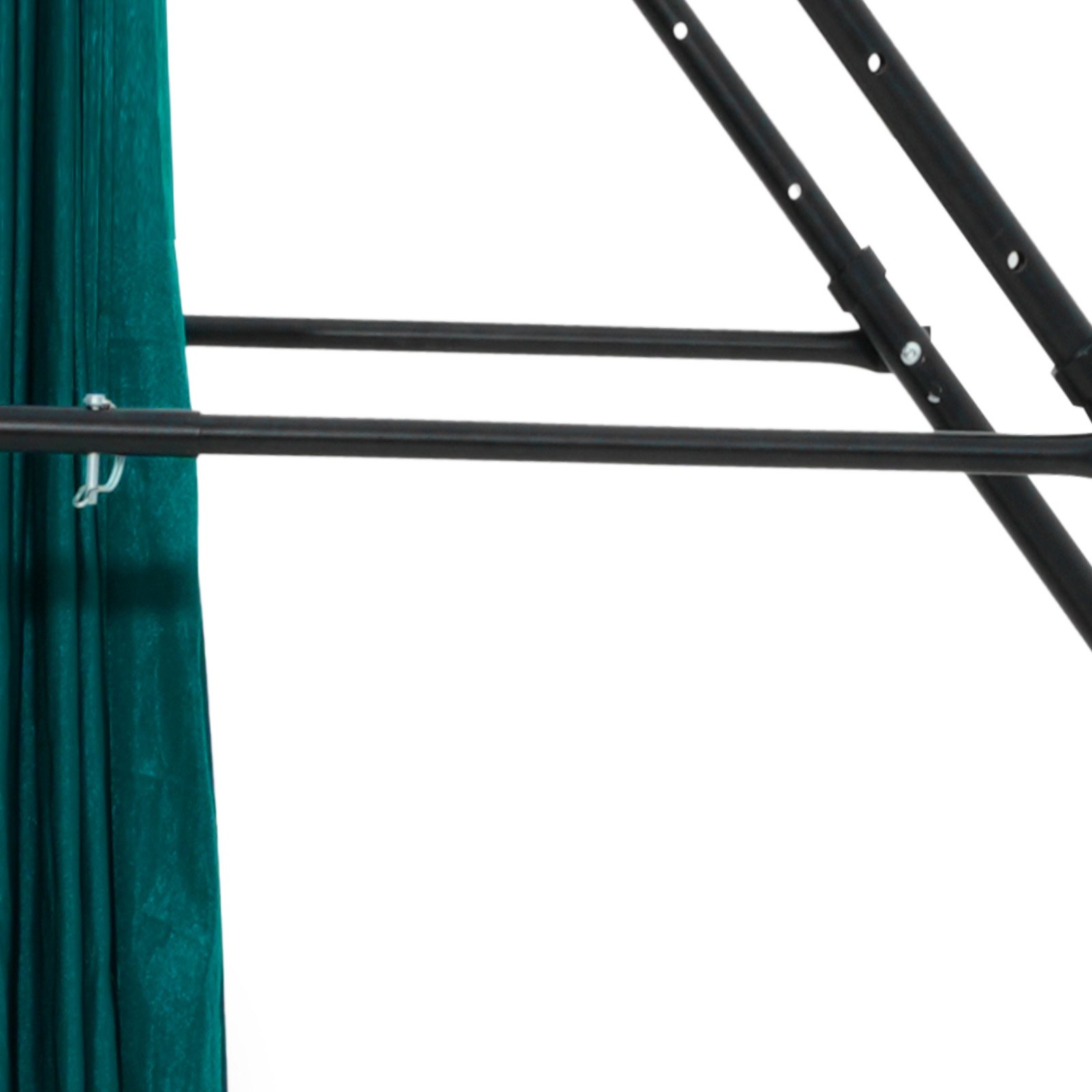 VEVOR Yoga Stand Frame, Max 200 kg Load Swing Stand, Triangular Structure Pull Up Stands, Aerial Silk Stands with EVA Foam & 6m Yoga Hammock, 4-Level Horizontal & 6-Level Vertical Adjustment