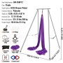 VEVOR Aerial Yoga Frame & Yoga Hammock, 9,67 jalkaa korkea ammattimainen joogakeinuteline Mukana 13,1 jaardin ilmariippumatto, enintään 551,15 lbs:n kuormituskykyinen joogalaite sisäilmajoogaan, violetti