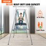 VEVOR Aerial Yoga Frame & Yoga Hammock, 9.67 ft Height Professional Yoga Swing Stand Comes with 6.6 Yards Aerial Hammock, Max 551.15 lbs Load Capacity Yoga Rig for Indoor Outdoor Aerial Yoga, Green