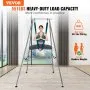 VEVOR Aerial Yoga Frame & Yoga Hammock, 2950 mm Height Professional Yoga Swing Stand Comes with 6 m Length Aerial Hammock, Max 250 kg Load Capacity, Yoga Rig for Indoor Outdoor Aerial Yoga, Green