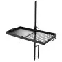 VEVOR Heavy Duty Swivel Campfire Grill, 61cm Portable Camping Grill Grate & Griddle, Sturdy Steel BBQ Mesh, 360° Height Adjustable Over Fire Pit Equipment, for Outdoor Open Flame Cooking, Black