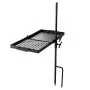 VEVOR Heavy Duty Swivel Campfire Grill, 61cm Portable Camping Grill Grate & Griddle, Sturdy Steel BBQ Mesh, 360° Height Adjustable Over Fire Pit Equipment, for Outdoor Open Flame Cooking, Black