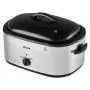 VEVOR Electric Roaster Oven, 24 Qt 1450W, Turkey Roasting Pan, 3 Food Trays, Buffet Server, Self-Basting Lid, 150-450°F Heat Control, Countertop Turkey Cooker with Roasting, Warming and Removable Rack
