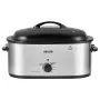 VEVOR Electric Roaster Oven, 24 Qt 1450W, Turkey Roasting Pan, 3 Food Trays, Buffet Server, Self-Basting Lid, 150-450°F Heat Control, Countertop Turkey Cooker with Roasting, Warming and Removable Rack