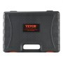 black VEVOR hole saw kit case with logo, handle, and textured diamond pattern cover.